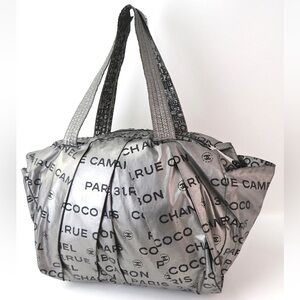 Chanel Silver Tote Bag